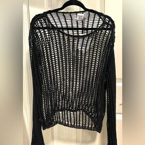 Princess Polly Black Crochet Top